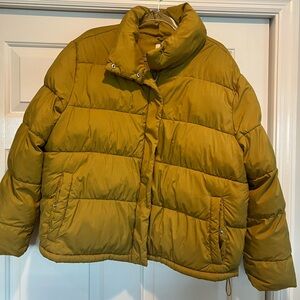 LOFT Mustard Yellow Puffer jacket